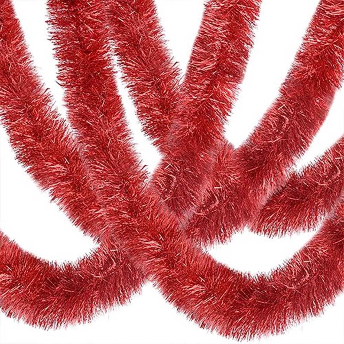 Mega Thick Glitter Ornament For Party 2 Meters Length 10 cm Width Red Imported