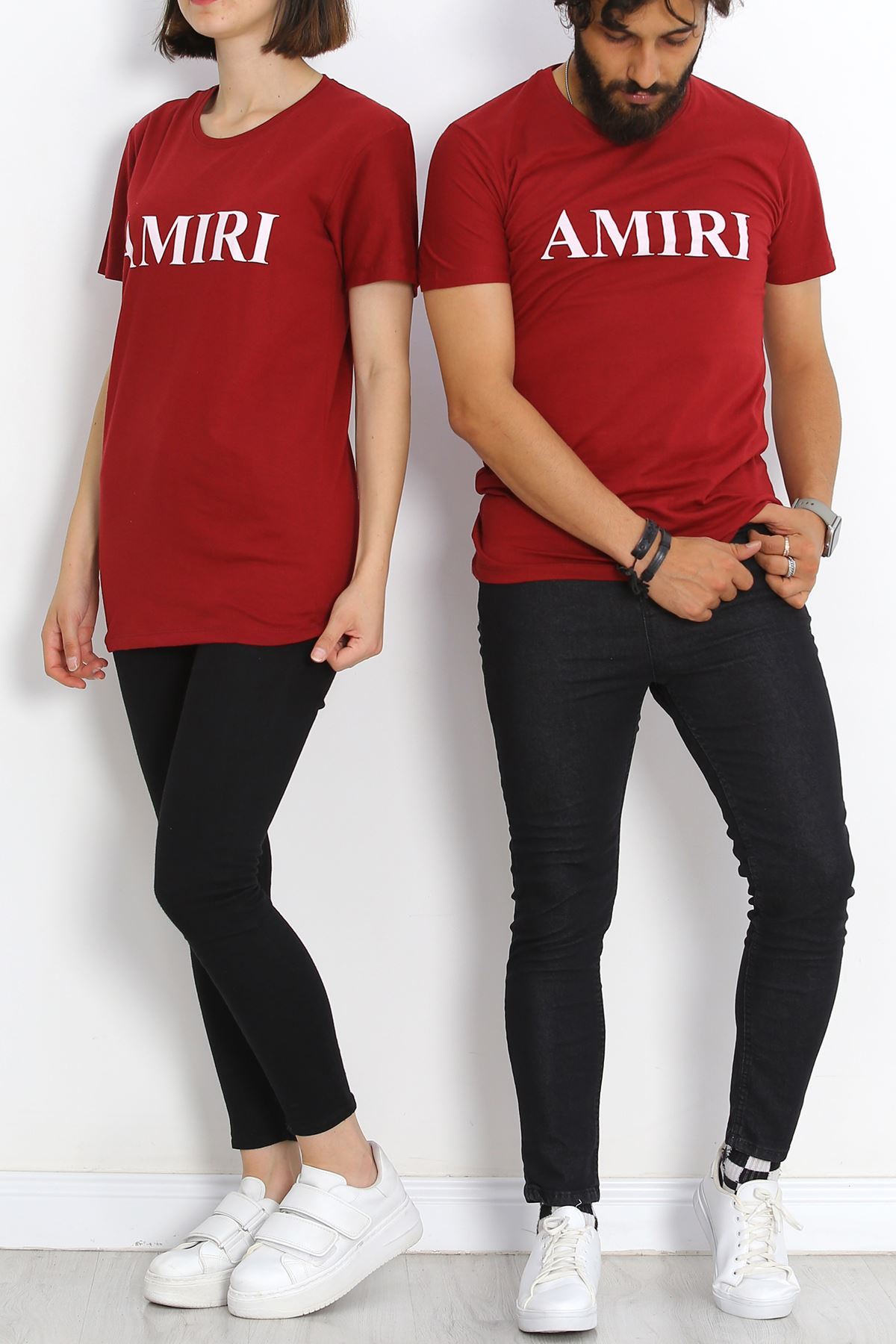 Printed Oversize T-Shirt Burgundy