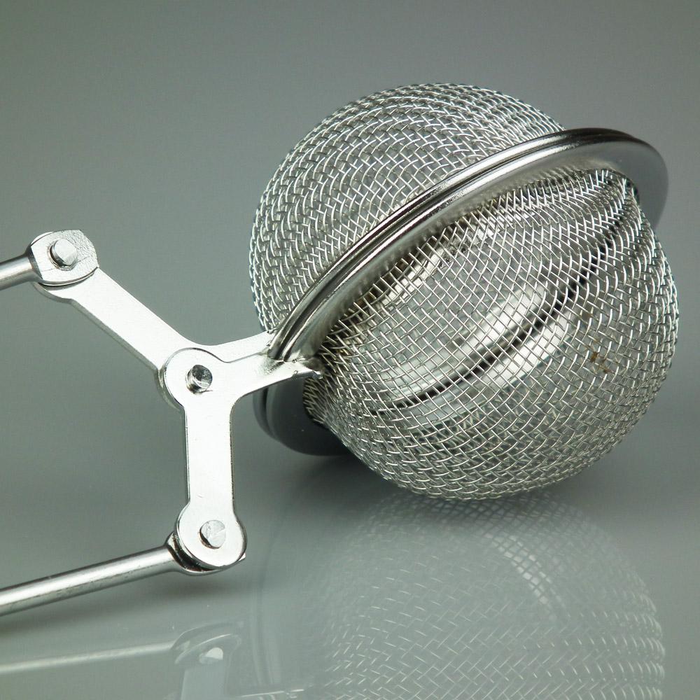 Practical Stainless Steel Flour Cocoa Powdered Sugar Sieve - Herbal Tea Brewing Strainer with Tongs