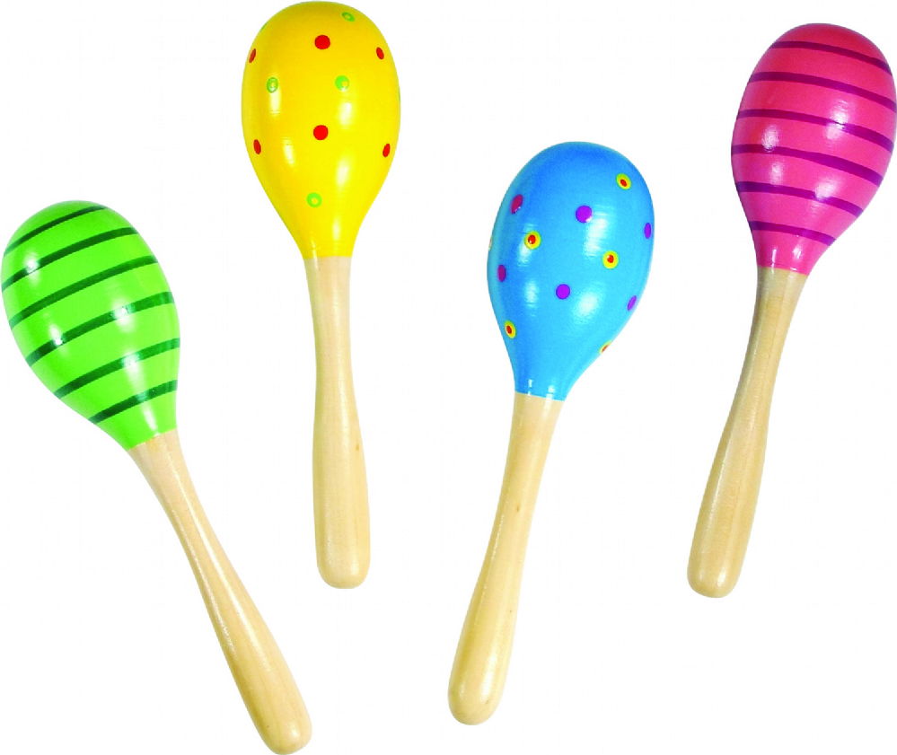 Colorful Wooden Maracas