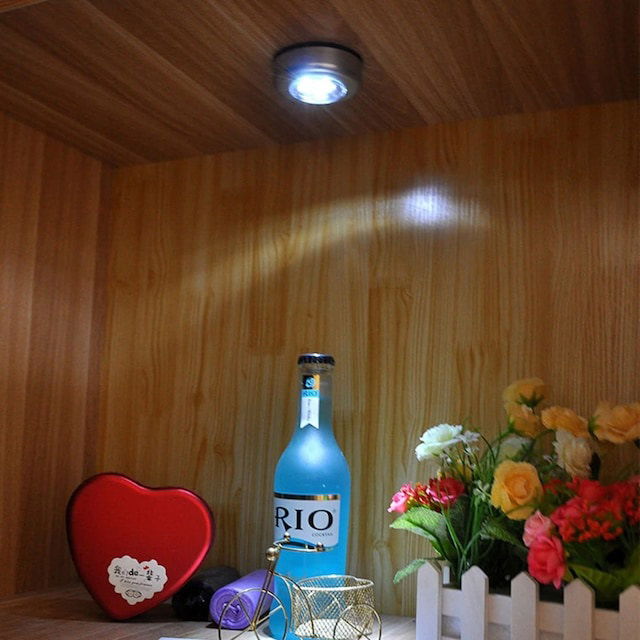 Wardrobe - Drawer - Cabinet Corner Illuminator Wireless Battery Powered Led Spotlight Kitchen Lamp Stick