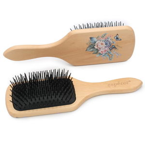 Wooden, Bunless and Printed Special Hair Detangling Brush / JT8586/06