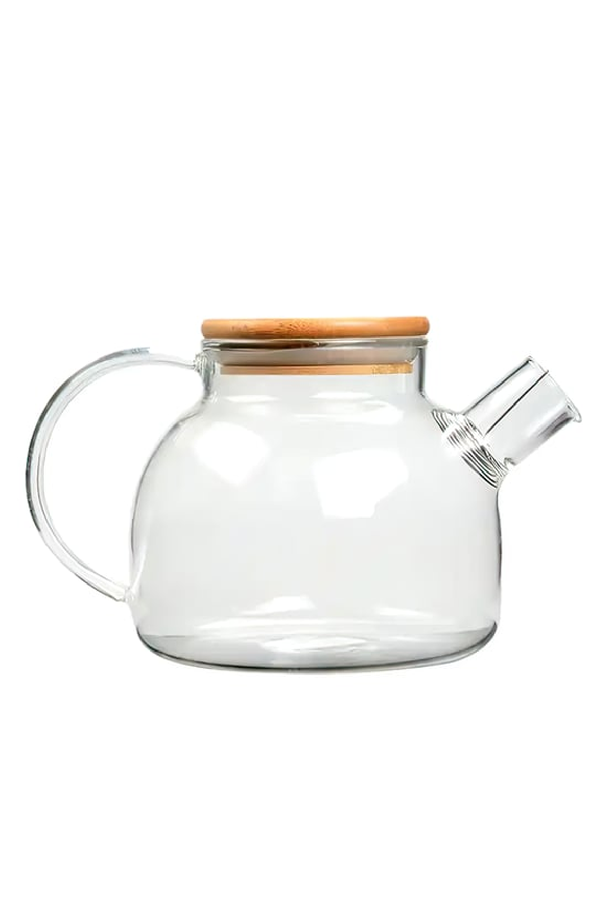 Borosilicate Glass Teapot 1000ml Turk-CM-2000 with Bamboo Lid