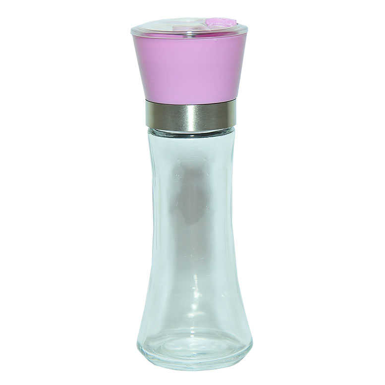 Salt Pepper Glass Grinder Pink