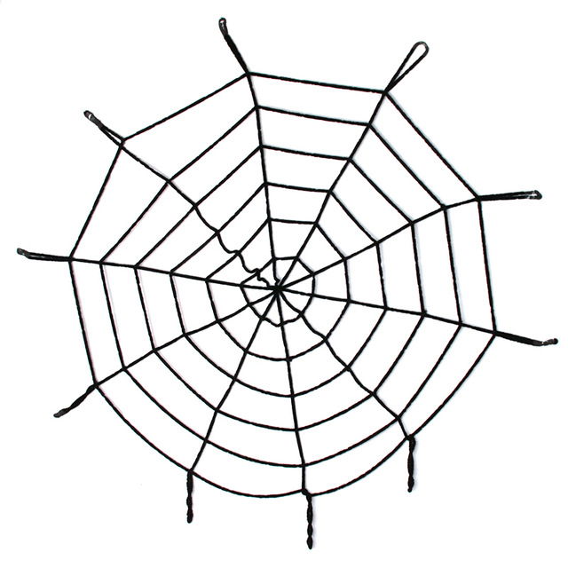 Halloween Spider Web Decor Black 1.5 Meters