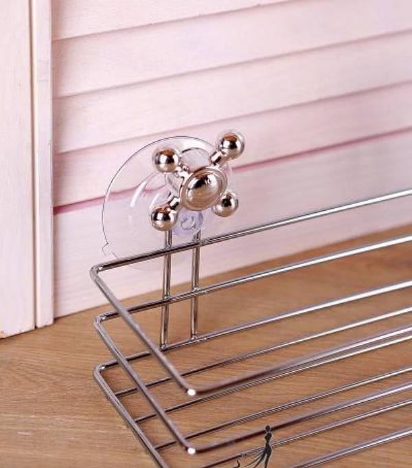 Bathroom Organizer - Multipurpose Quadrangle Suction Cup