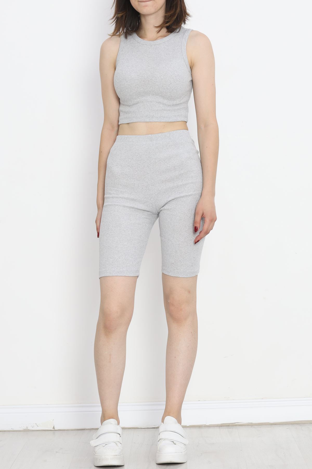 Camisole Shorts Set Gray