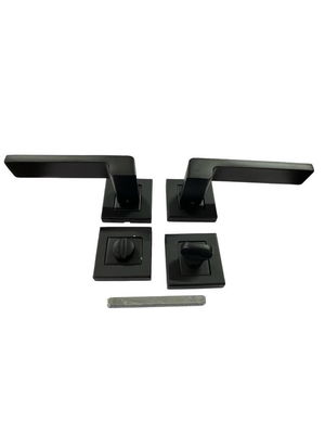 Sofuoglu Rosette Anka Matte Black Wc Door Handle