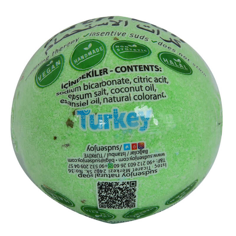 Eucalyptus Handmade Bath Tub Ball Soap Green 90-120 Gr