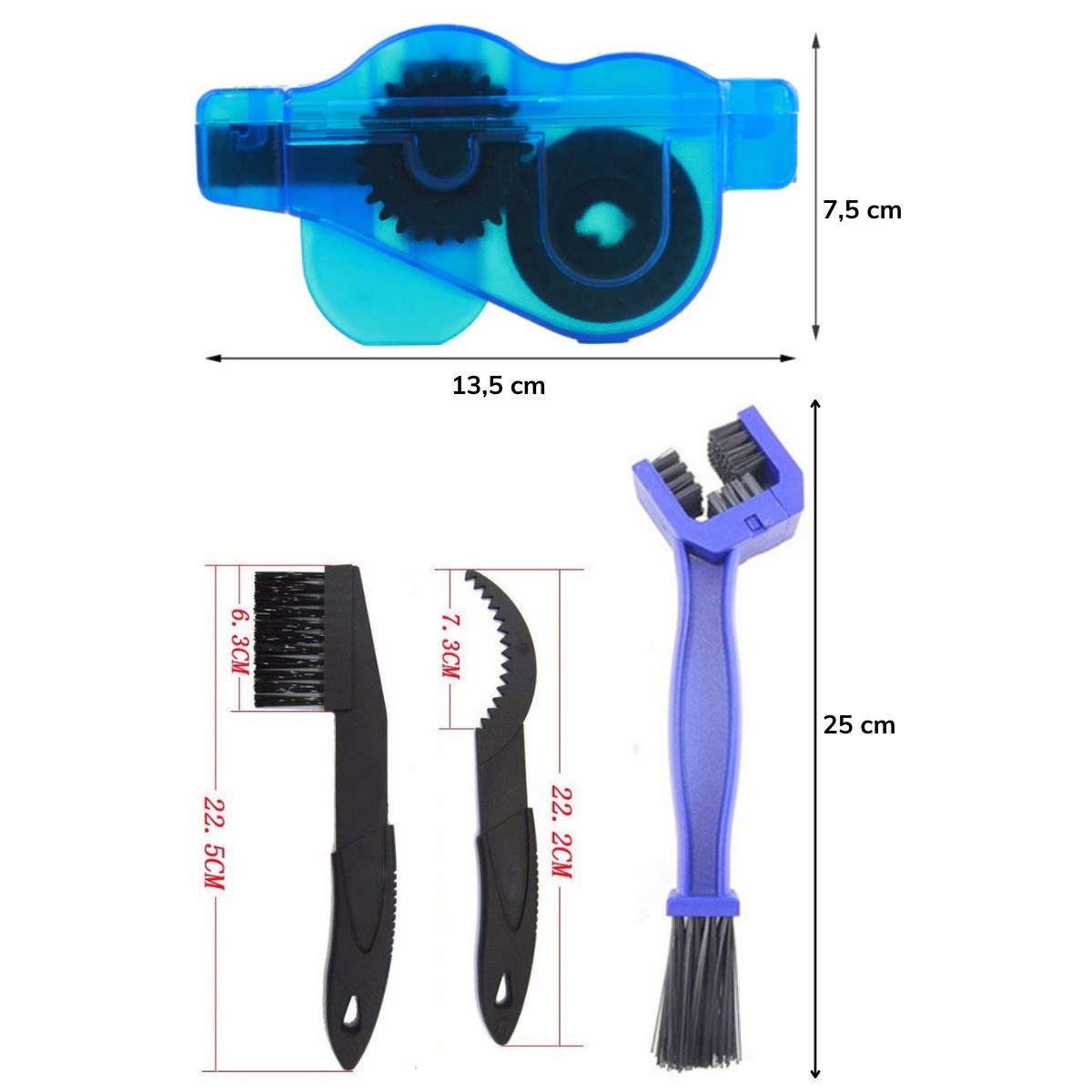 4 Piece Bicycle Chain Cleaning Kit