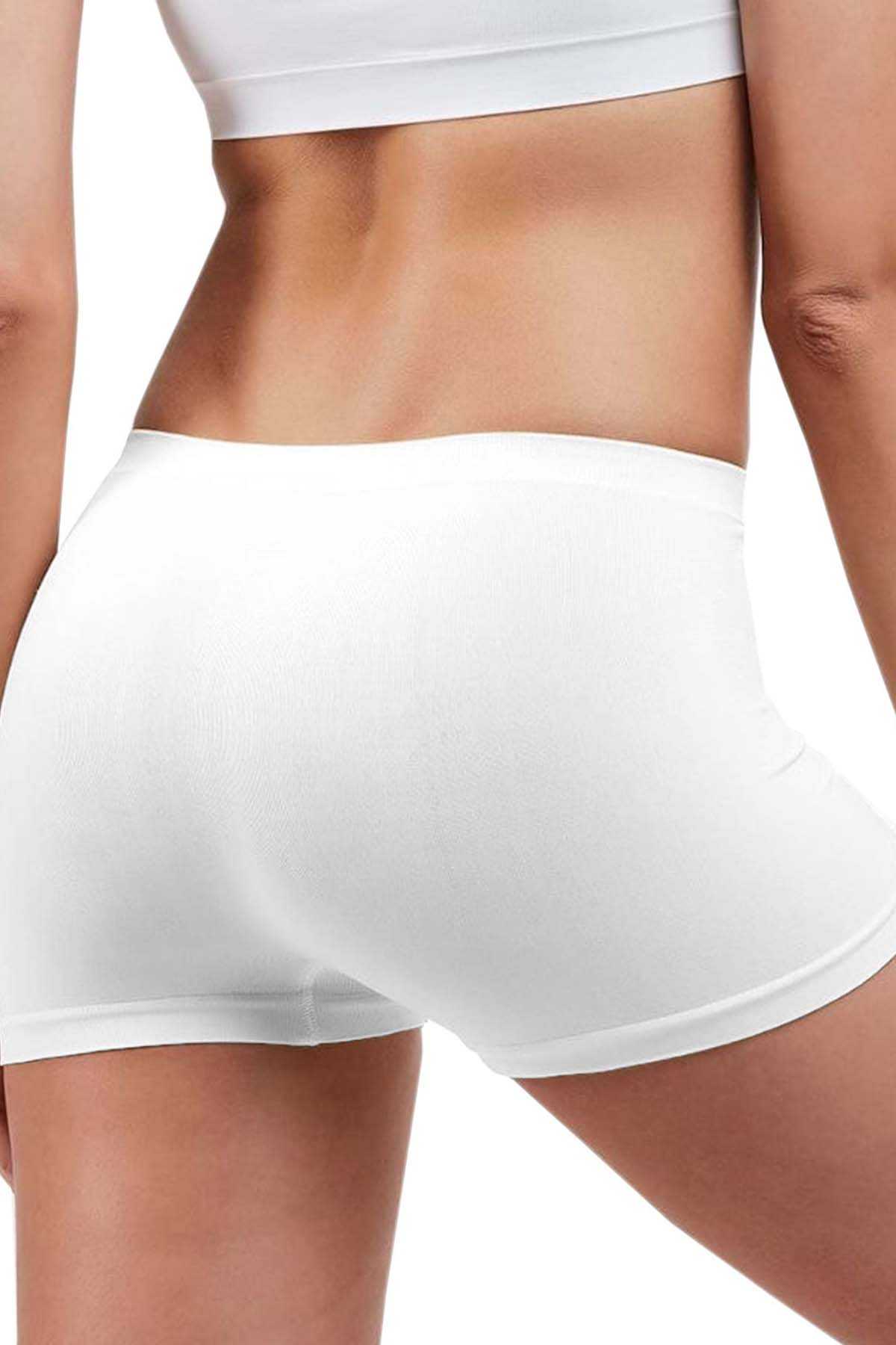 Elite Life Seamless Women's Boxer White Shorts 830