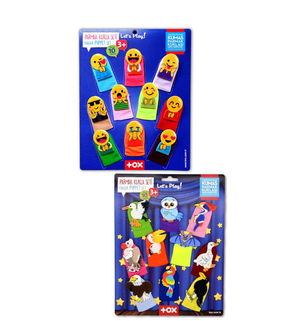 2 Sets - 20 Pieces Emojis and Flying Animals Finger Puppet