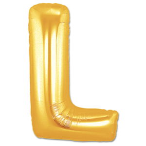 L Letter Foil Balloon Gold Color 40 inch