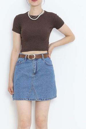 Crew Neck Camisole Body Light Brown