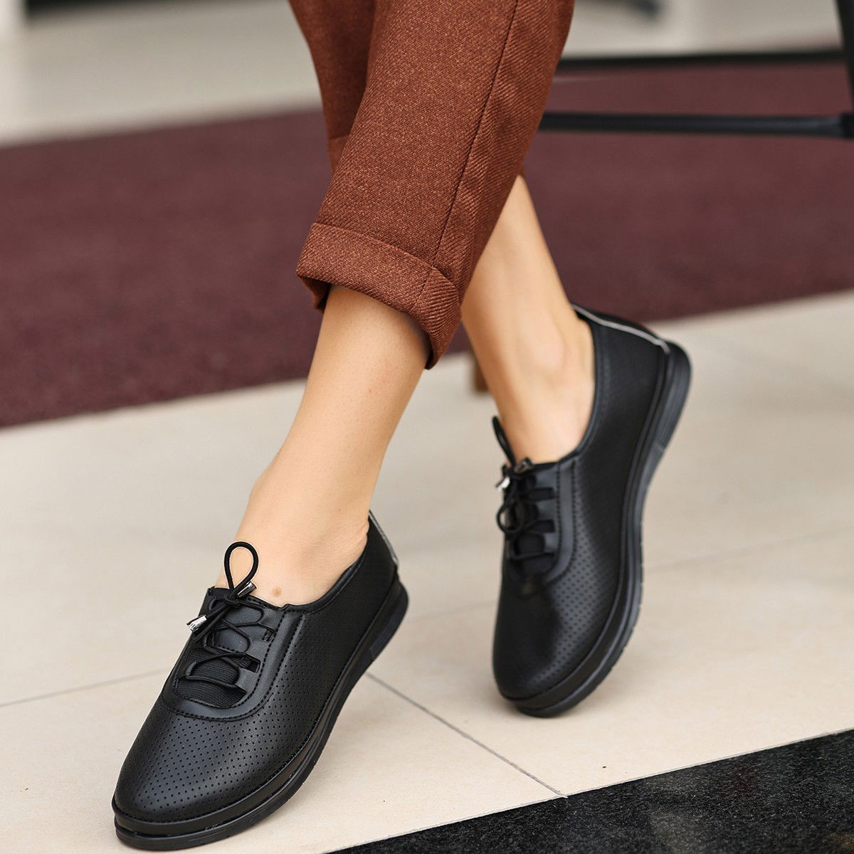 Black Skin Babette Shoes