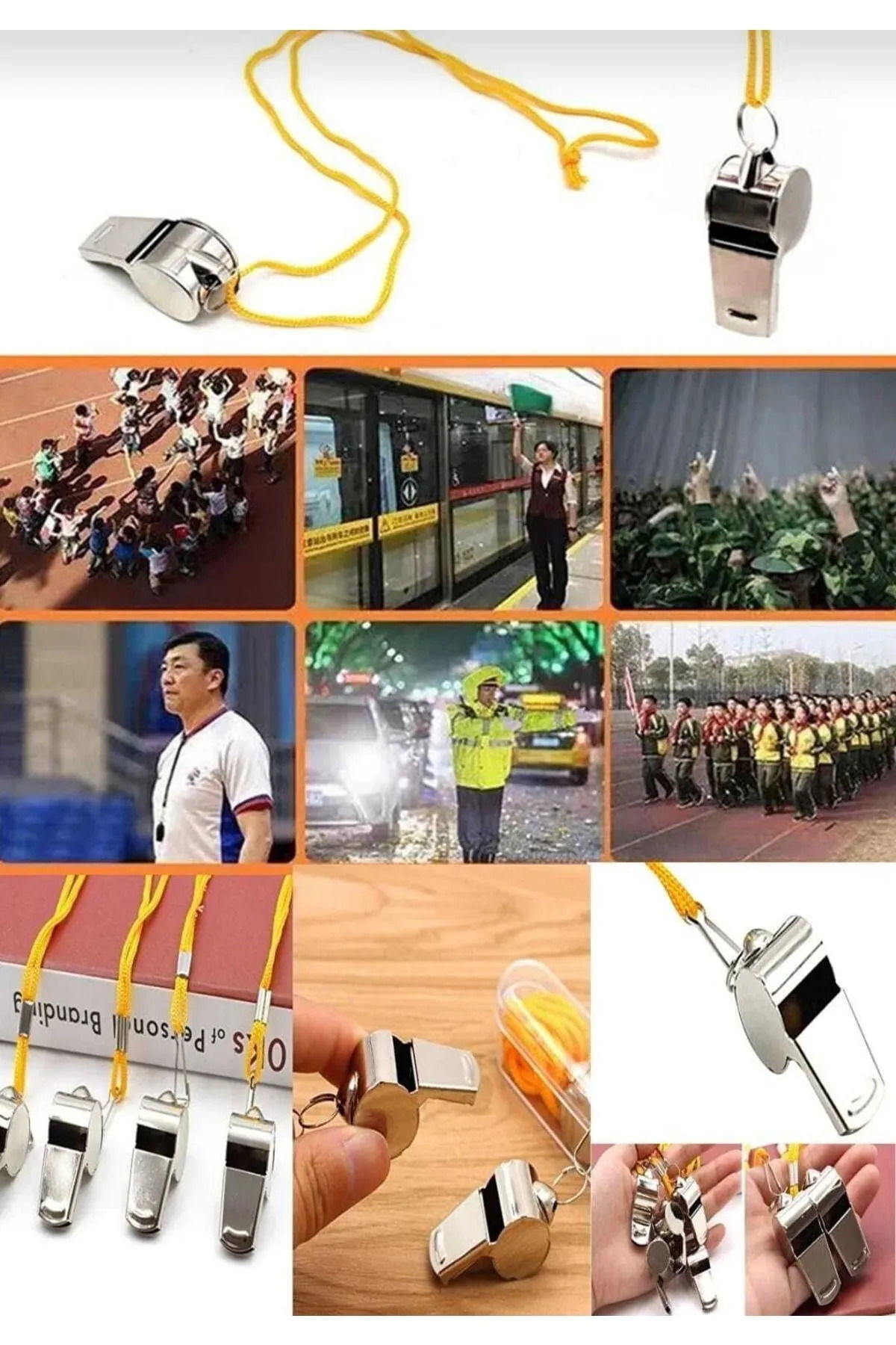 Metal Whistle - Referee Whistle - Earthquake Whistle - Camping Whistle