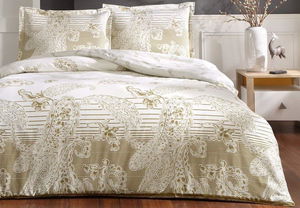 Double Satin Duvet Cover Paisley Gold