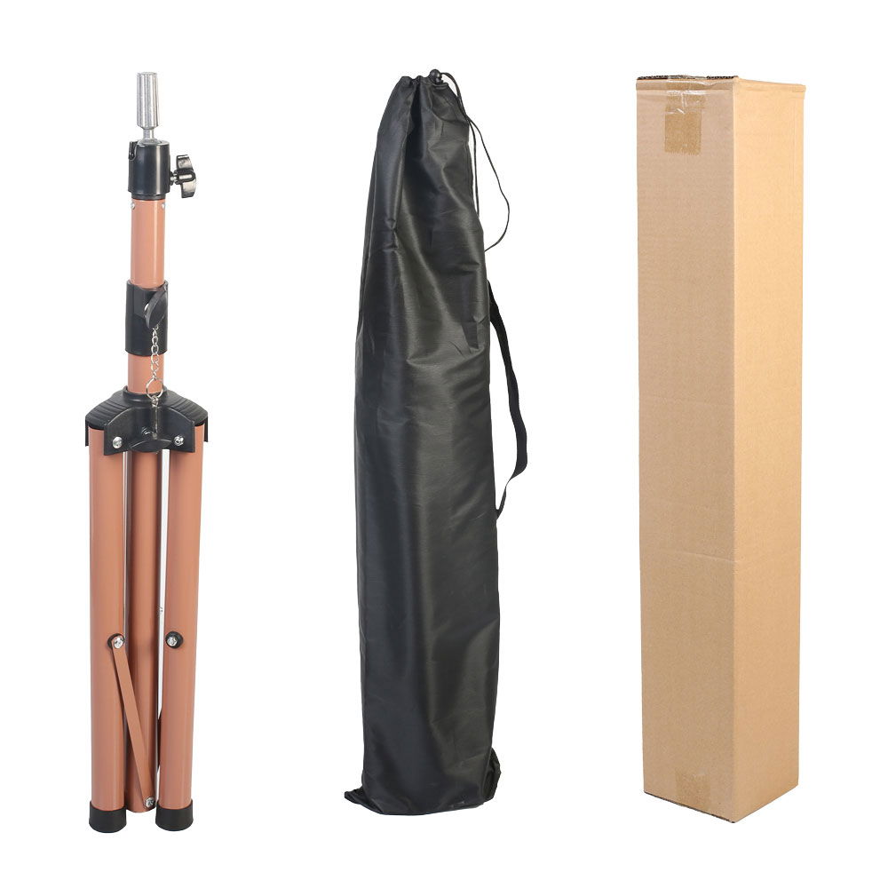 Metal Tripod / Milky Coffee + Carrying Case For Custom Hairdresser Training Manikin