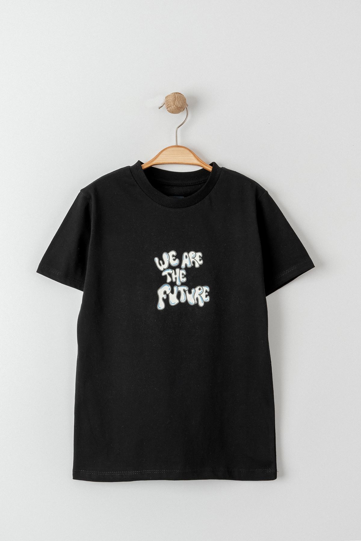 3-7 Years Printed Kids T-Shirt Black