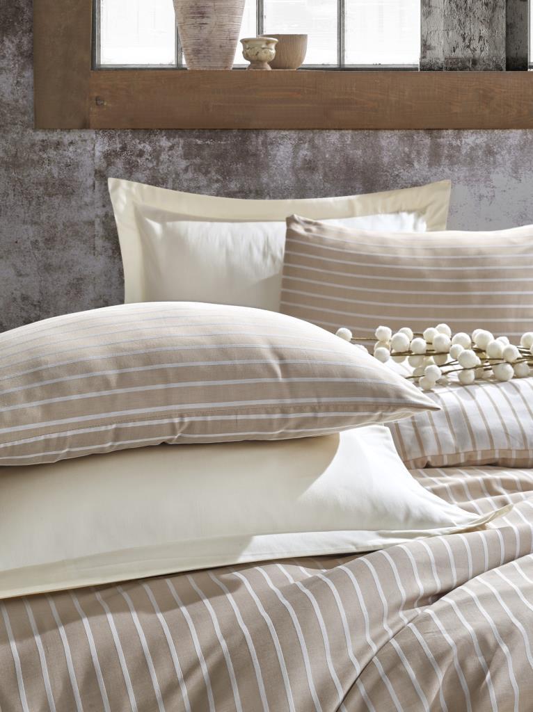 Double Bamboo Satin Duvet Cover Set Mink