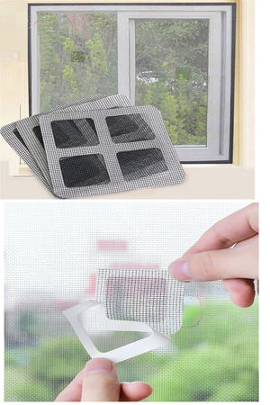 10 Pcs Adhesive Cut-to-Use Torn Door-Window Fly Screen Repair Repair Tape