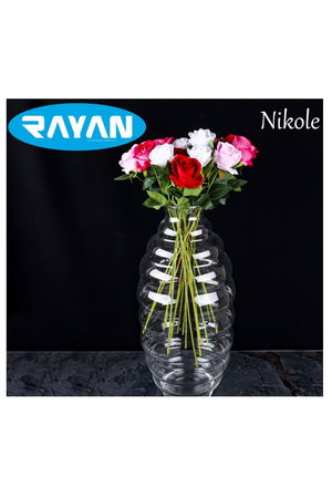 Rayan Nicole 50 Cm Elegant Decorative Glass Vase