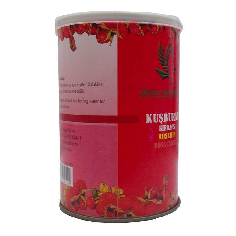 Rosehip Natural Crushed 100 Gr Tin Box