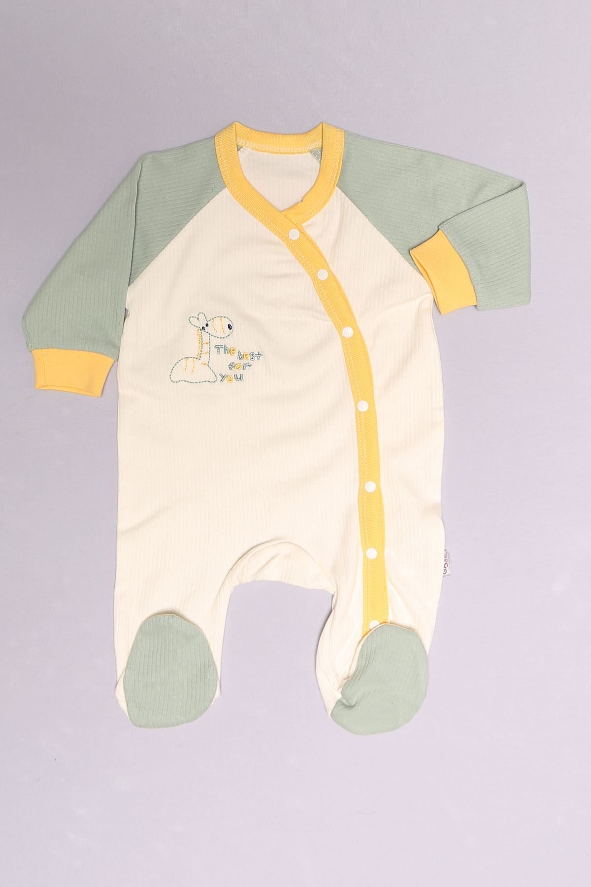 1-6 Month Baby Jumpsuit Beyazmint