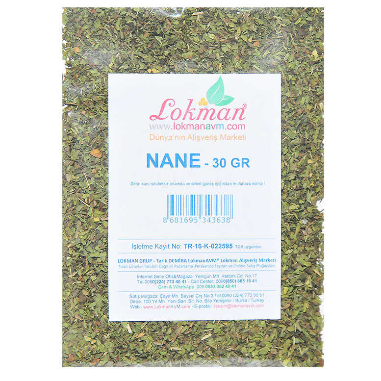 Mint Natural Edible 30 Gr Package