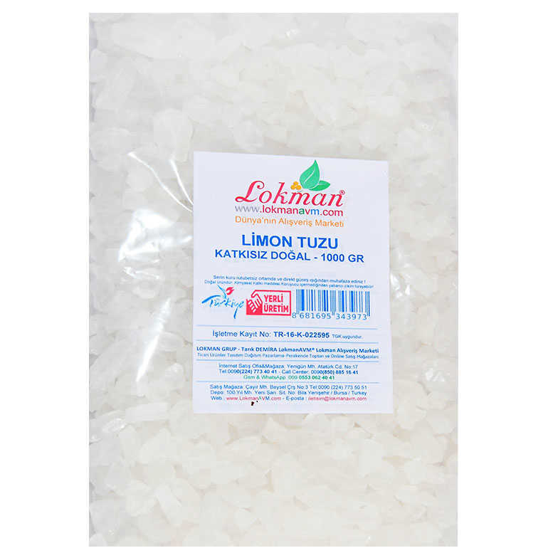 Lemon Salt Granulated Gravel 1000 Gr Package