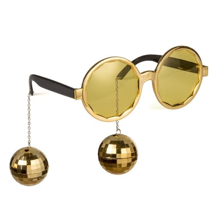 Disco Bulk Earrings Party Goggles Gold Color