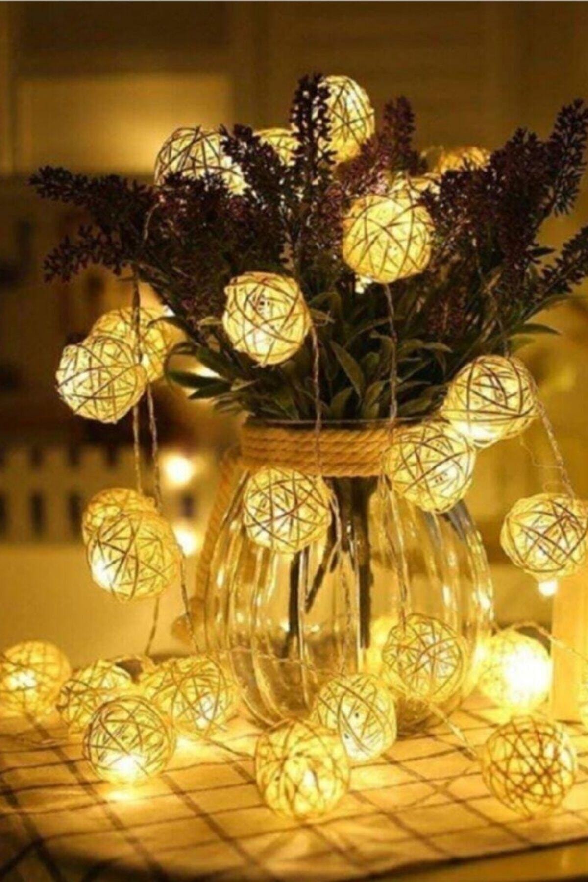 Straw Balls Led Light 2 meters DAYLIGHT Decor Lamp