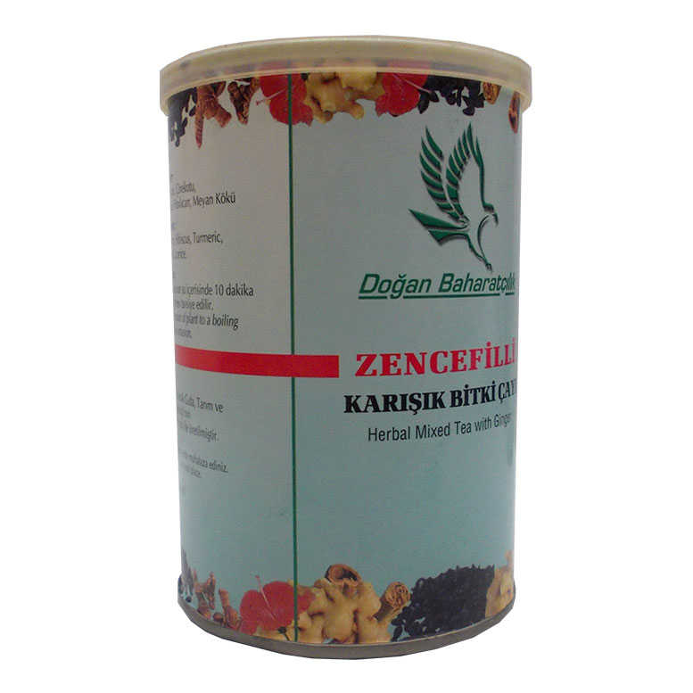 Ginger Mixed Herbal Tea 100 Gr Tin Box