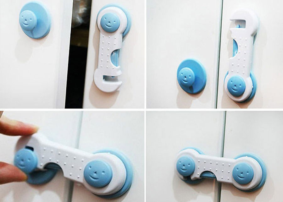 Child Proofing Lock - Boltless 2 Pcs Cupboard Lock