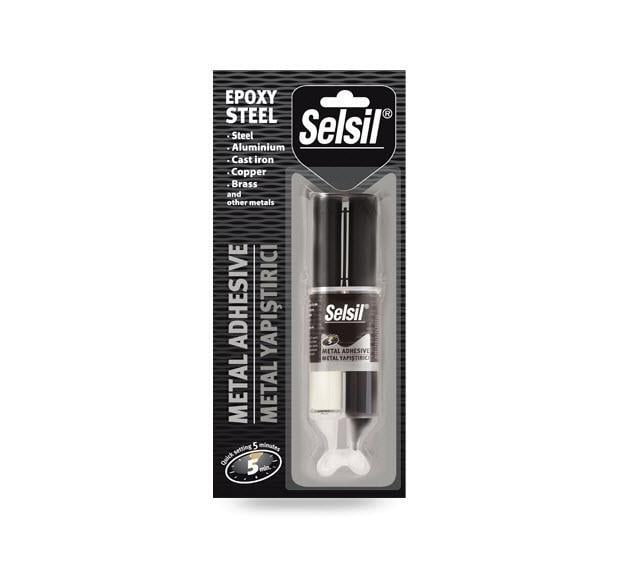 Selsil Epoxy Metal Adhesive Injector 5 Minutes 28 Gr