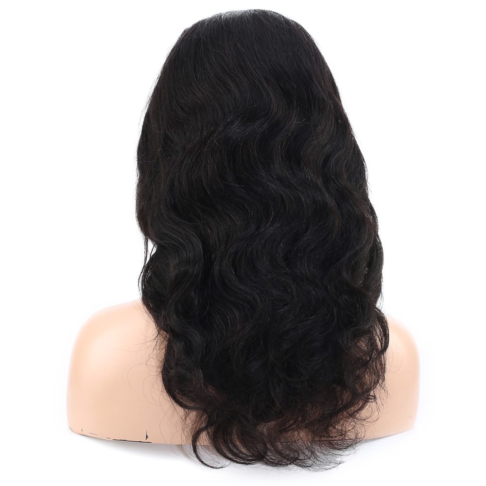 Front Lace Real Hair Tulle Wig Wavy / Natural / 55/60cm