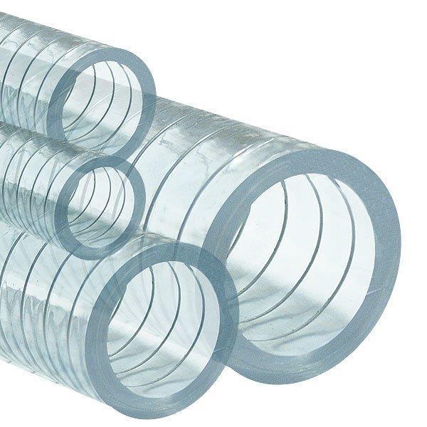 Sertsan 1'' Transparent Steel Wire Suction Hose 1 Meter