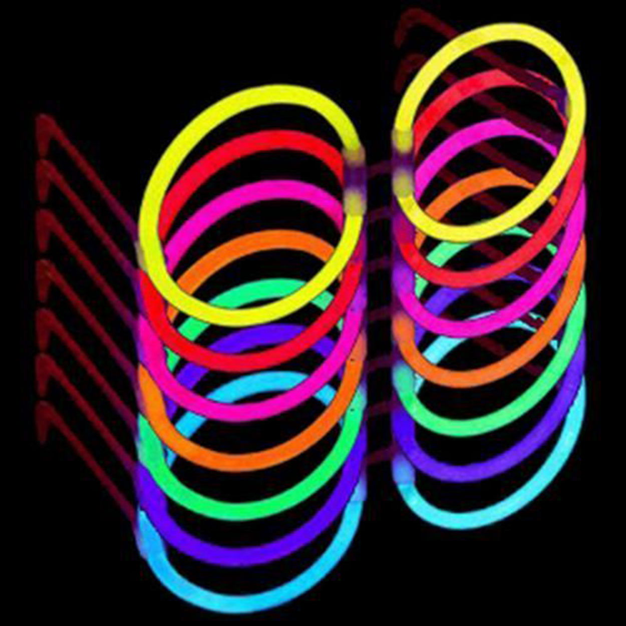 Glow Stick Party Goggles Glow Party Round Shaped Phosphorescent Glasses 6Pcs