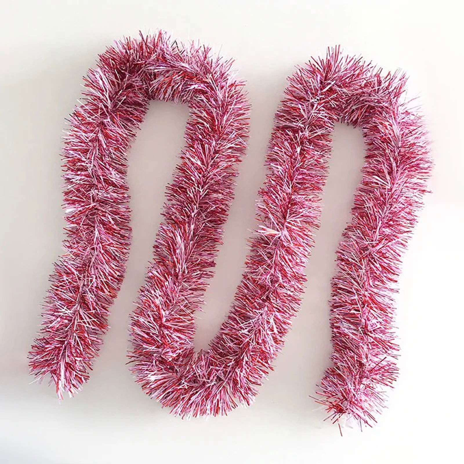 Glitter Ornament For Party 2 Meters Length 8 cm Width Pink Color Imported