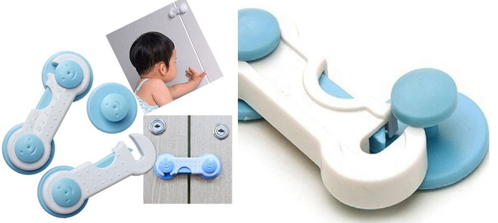 Child Proofing Lock - Boltless 2 Pcs Cupboard Lock