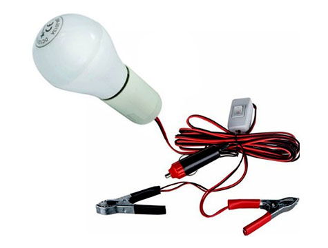 12 Volt Multipurpose Auto Portable Lamp with Plug and Clamp