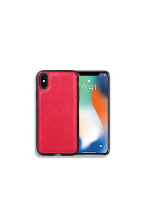 Red Saffiano Leather iPhone X/XS Case