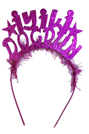 Fuchsia Color Happy Birthday Written Eva Birthday Party Crown