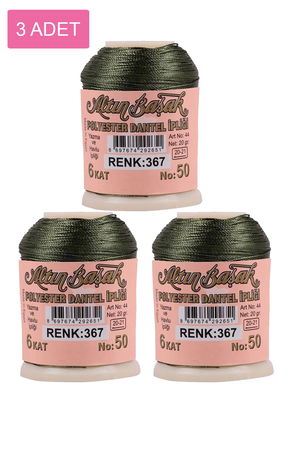 3 Pieces Altinbasak Oya and Lace Floss 20 gr - Turk - No: 367