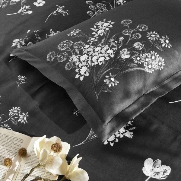 Double Satin Duvet Cover Roxane Black