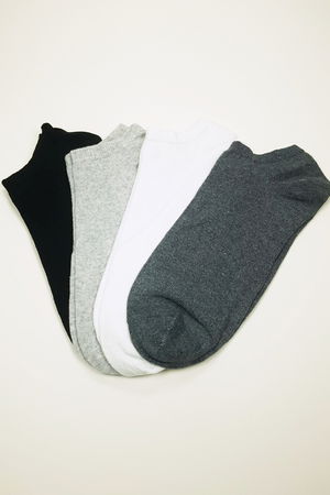 Seamless Men's Ankle Socks Four Seasons Soft Texture 4 Pairs