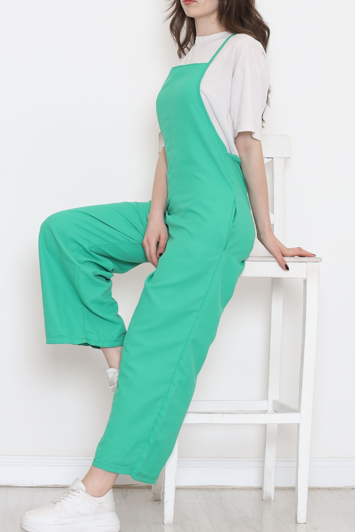 Rope Straps Jumpsuit Green