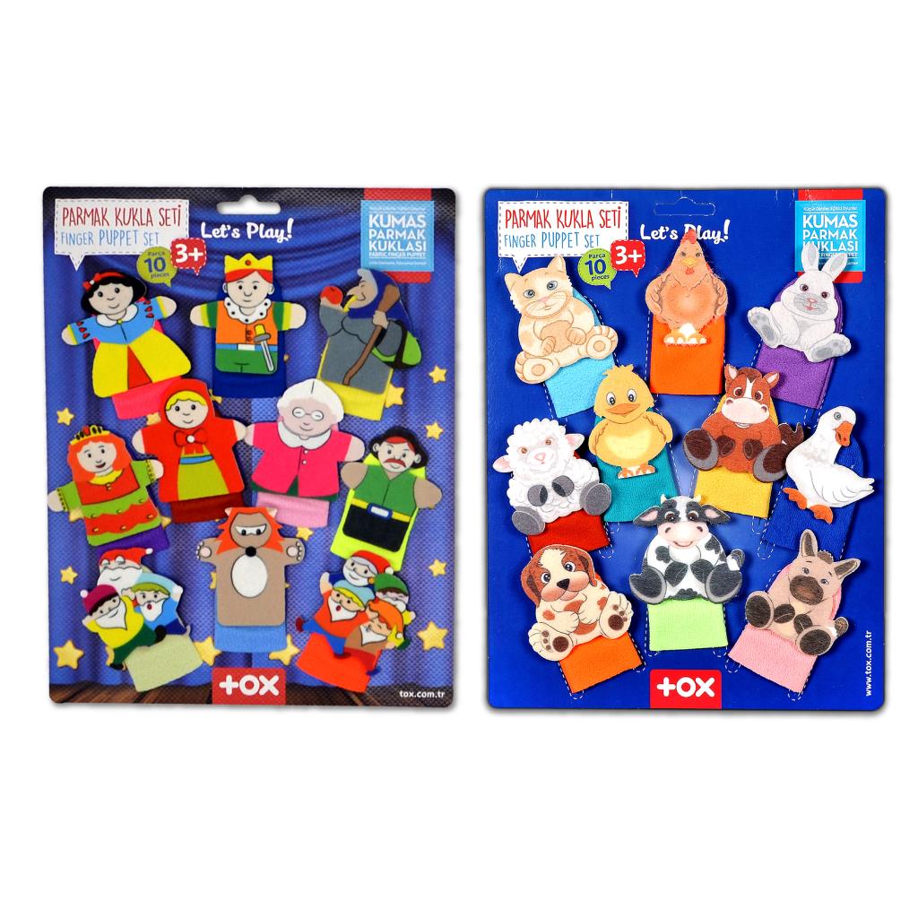 2 Sets - 20 Pieces Fairy Tale Heroes and Pets Finger Puppet