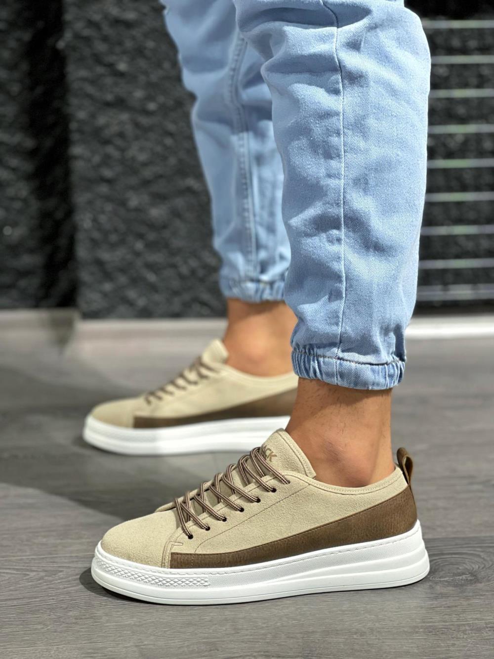 Sneakers Shoes Mink Suede