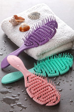 3-Dimensional Hair Brush Elastic Easy Combing